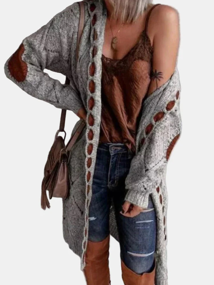 Lyra | Vintage Knit Hooded Cardigan