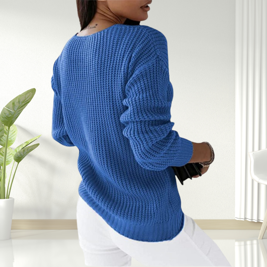 Alyssa - Cozy Cable Knit Sweater