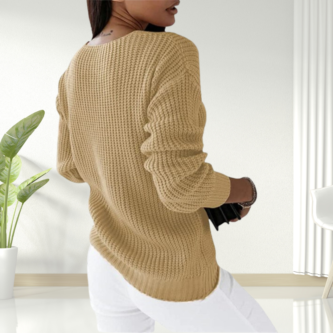 Alyssa - Cozy Cable Knit Sweater