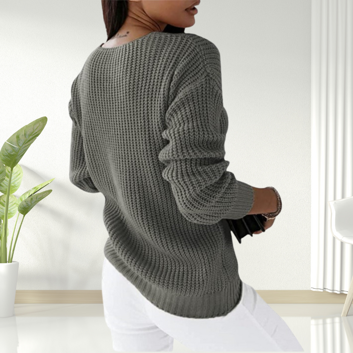 Alyssa - Cozy Cable Knit Sweater