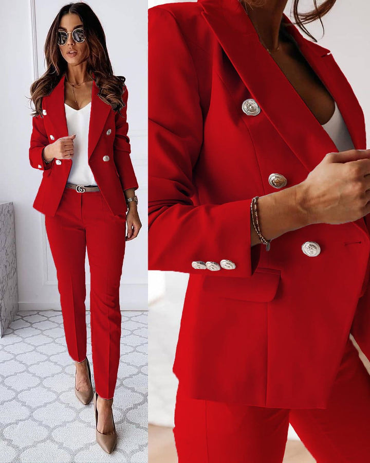 CELESTE | Women’s Double-Breasted Blazer Set