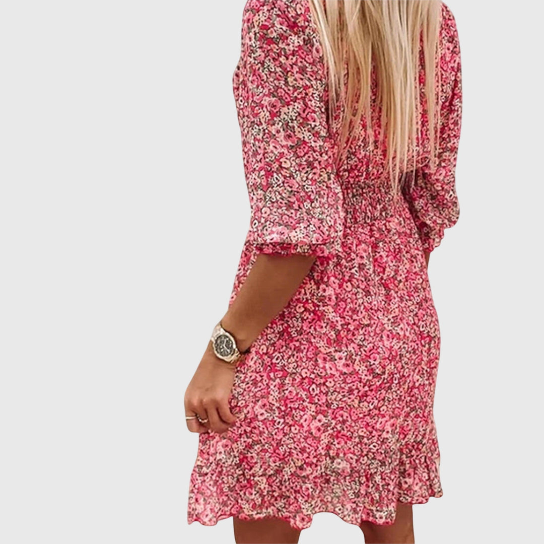 Daniela | Floral Puff Sleeve Dress