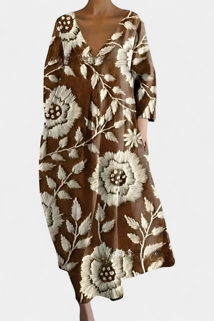 Aurora | Comfortable V-neck Dress