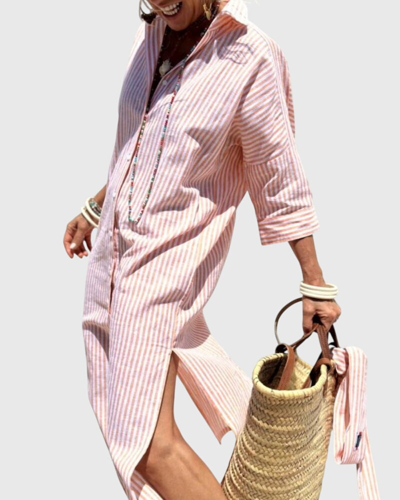 Deborah | Classic Striped Dress