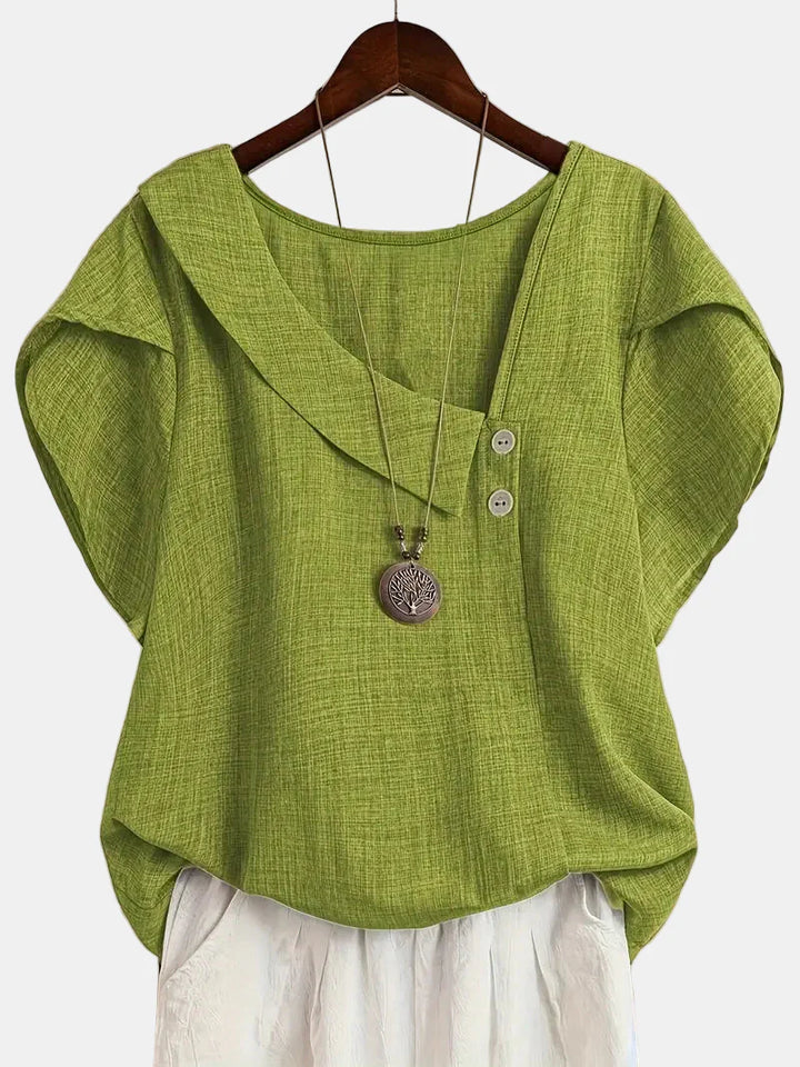 Saddie | Casual Asymmetrical Blouse