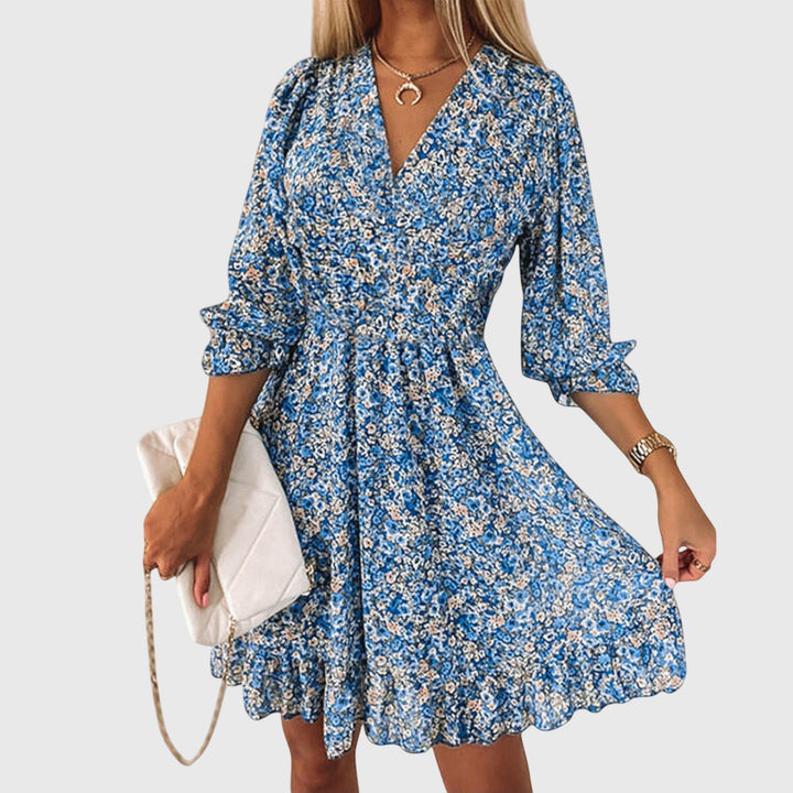 Daniela | Floral Puff Sleeve Dress