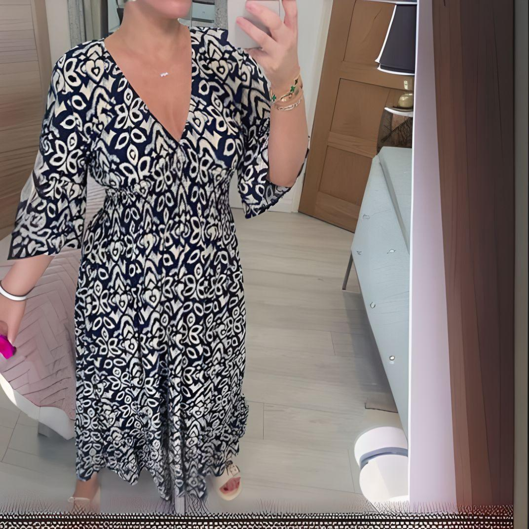 CHARMAGNE | FLOWY BOHO DRESS