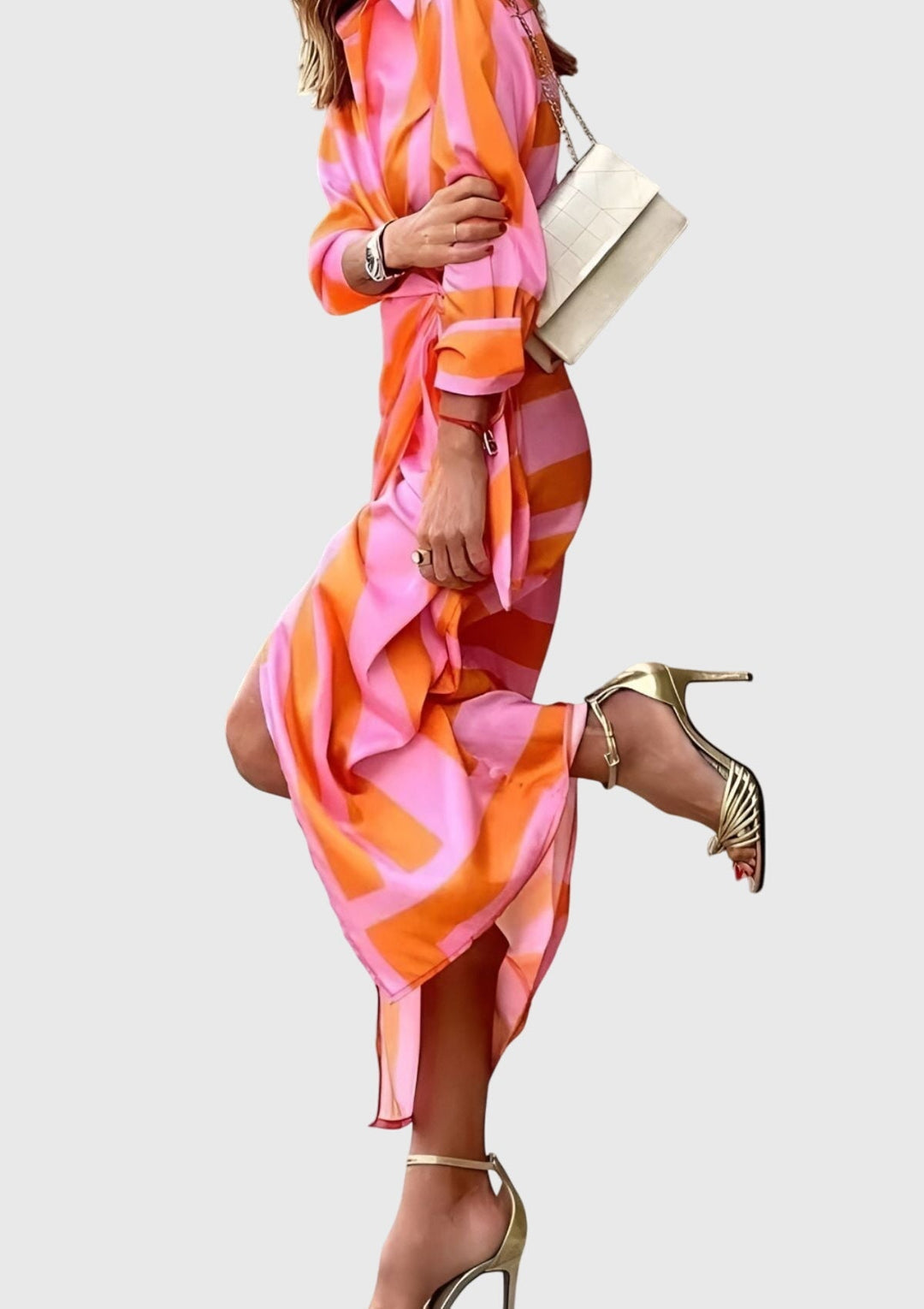 Jennifer | Elegant Wrap Dress with Print