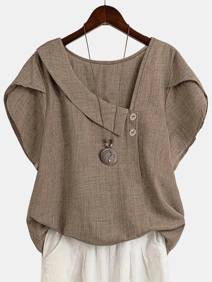 Saddie | Casual Asymmetrical Blouse