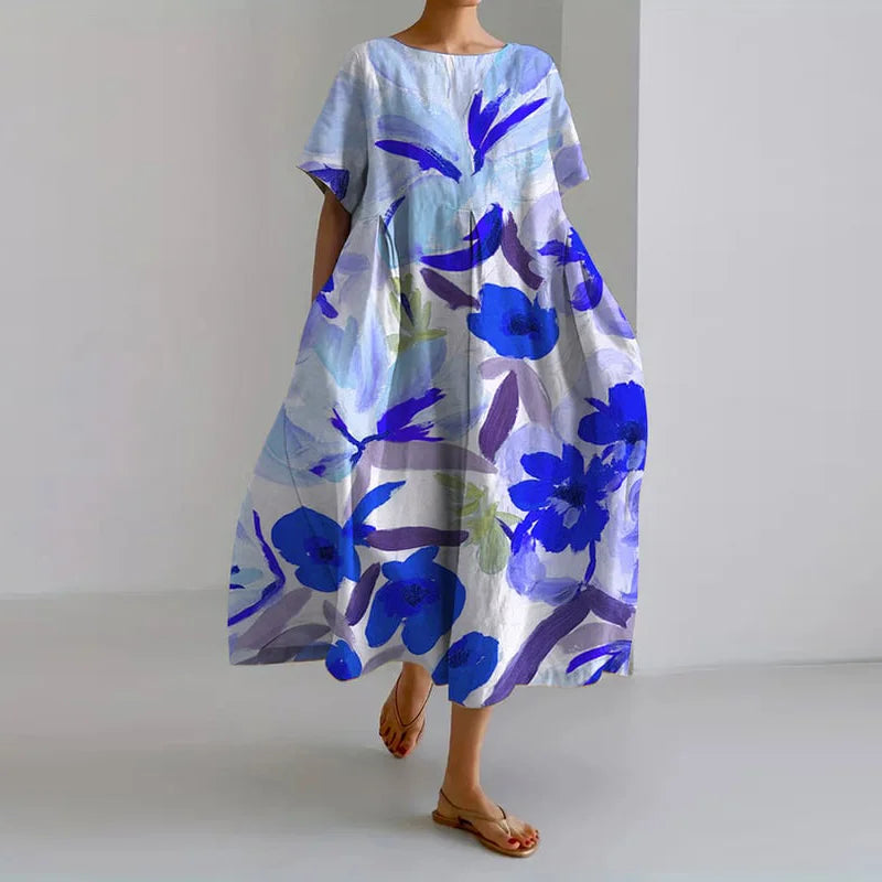 AISHA - LOOSE FLORAL SUMMER DRESS