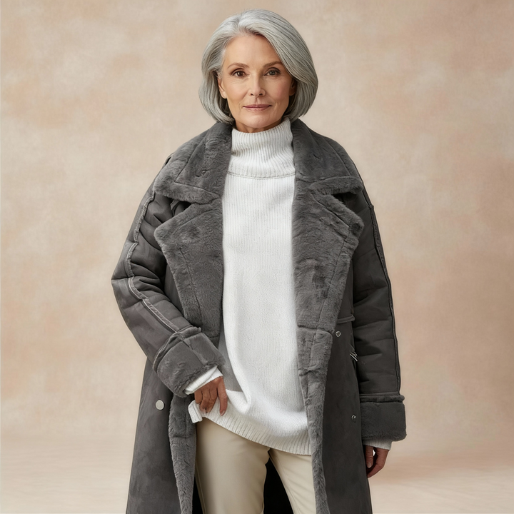 Margot | Warm Teddy Trench Coat