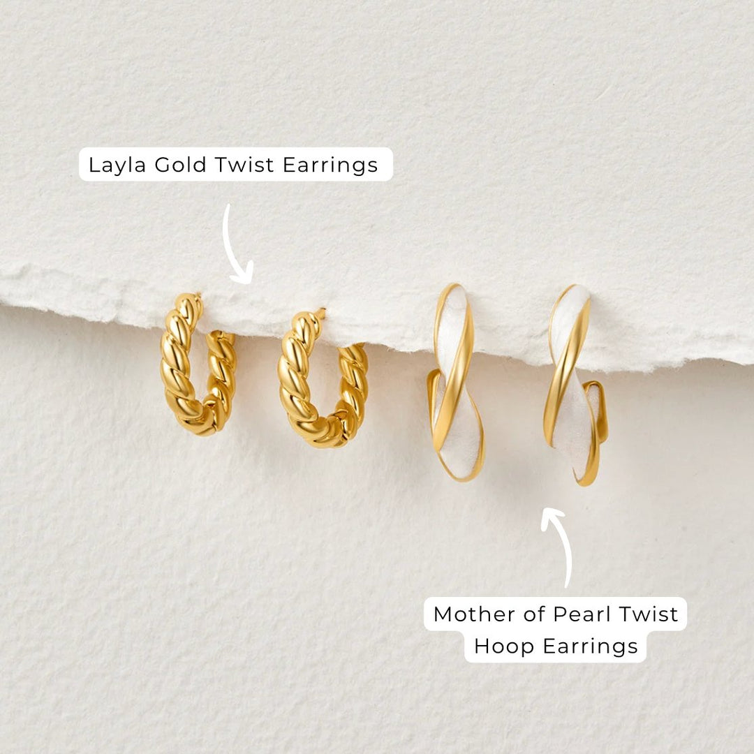 KRYSTAL | STYLISH TWIST EARRINGS