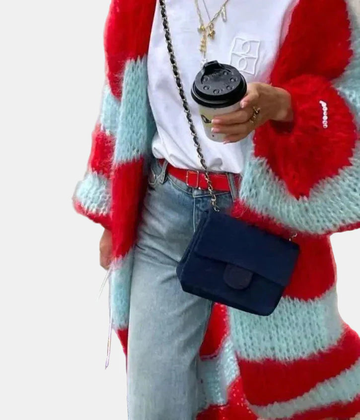 Elle | Oversized Fluffy Long Cardigan