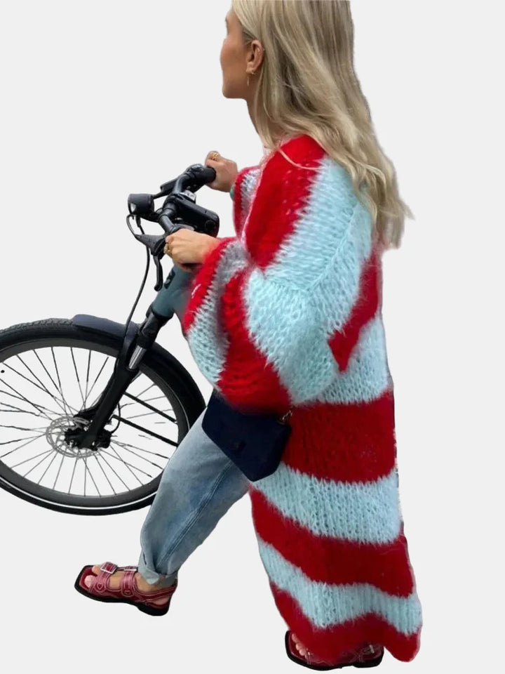 Elle | Oversized Fluffy Long Cardigan