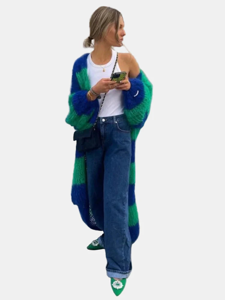 Elle | Oversized Fluffy Long Cardigan