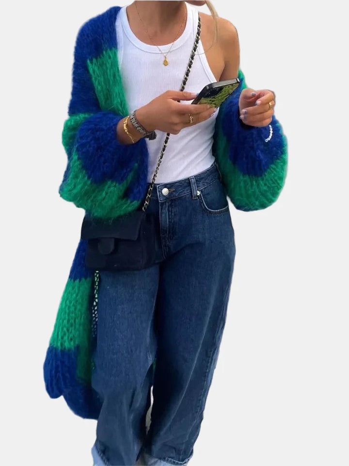 Elle | Oversized Fluffy Long Cardigan