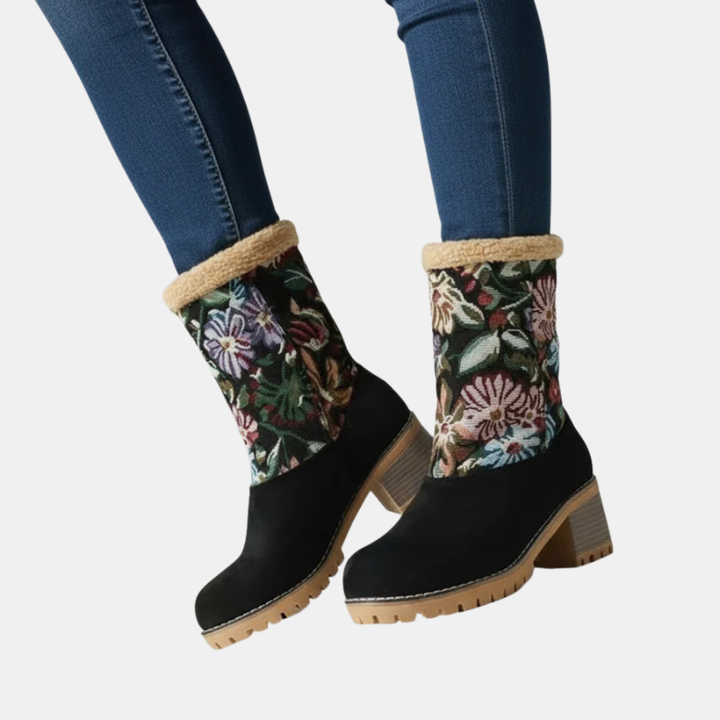 Denise | Blocked-Heeled Ankle Boots