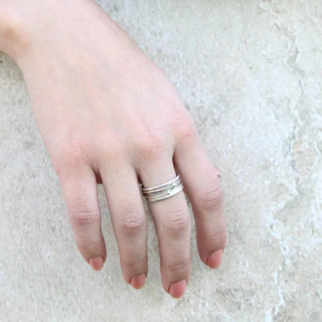 STELLA | TIMELESS GOLD LAYERED SILVER RING